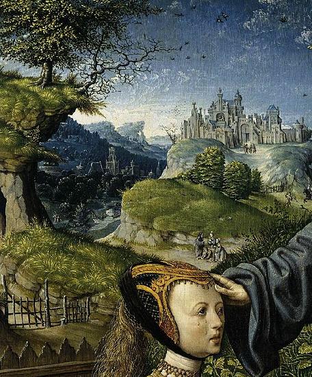 Oostsanen, Jacob Cornelisz van Christ Appearing to Mary Magdalen as a Gardener France oil painting art